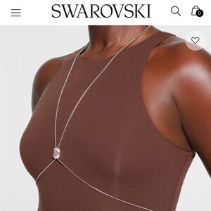 NWT Swarovski Silver Body Chain, New in Box